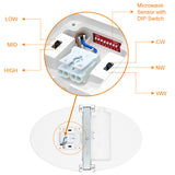 Oval LED Ceiling Light 3CCT Select IP65