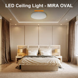 Oval LED Ceiling Light 3CCT Select IP65